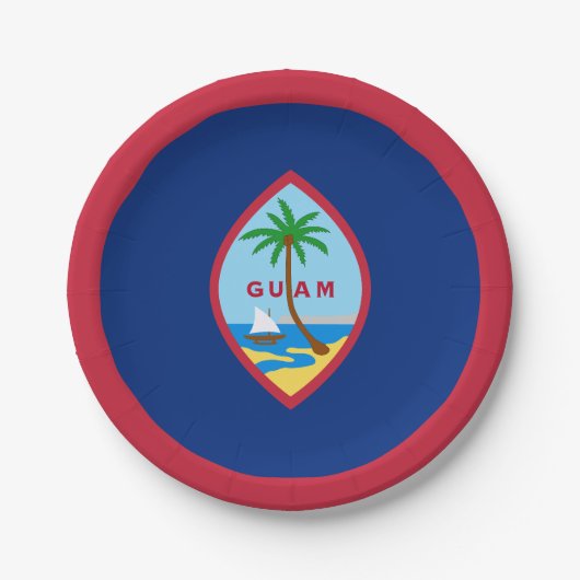 Guam-vlag Papieren Bordje (Voorkant)