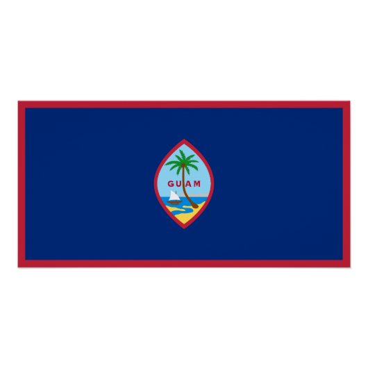 Guam-vlag Perfect Poster (Voorkant)