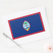 Guam-vlag Rechthoekige Sticker (Envelop)