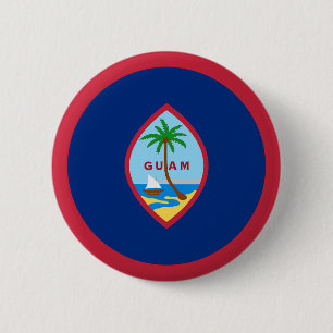Guam-vlag Ronde Button 5,7 Cm