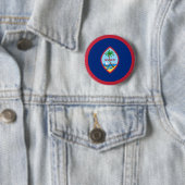 Guam-vlag Ronde Button 5,7 Cm (In situ)