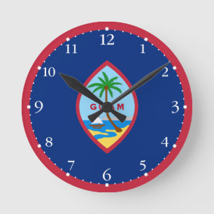 Guam-vlag Ronde Klok