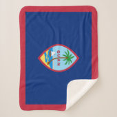 Guam-vlag Sherpa Deken (Voorkant)