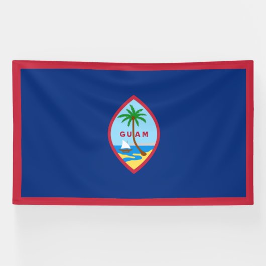 Guam-vlag Spandoek (Horizontaal)