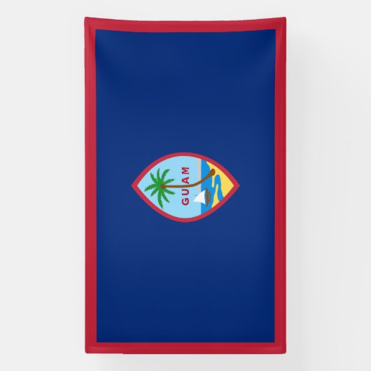 Guam-vlag Spandoek (Verticaal)