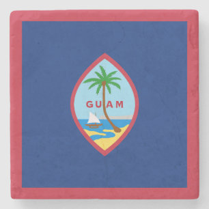 Guam-vlag Stenen Onderzetter