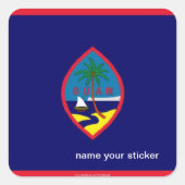 Guam vlag sticker (Voorkant)