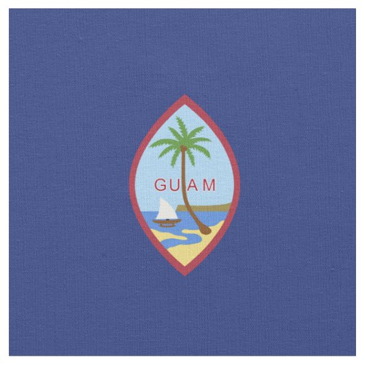 Guam vlag stof (Close Up)