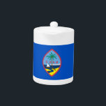 Guam vlag theepot<br><div class="desc">Elegante theepot met vlag van Guam. Verenigde Staten van Amerika Dit product is aanpasbaar.</div>