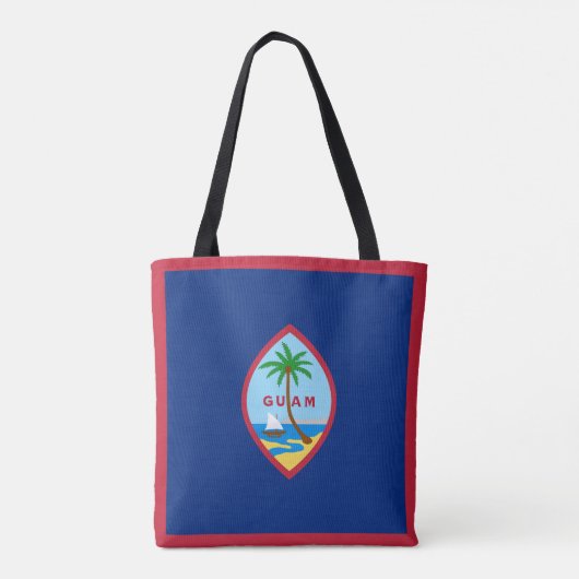 Guam-vlag Tote Bag (Achterkant)