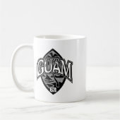 Guam VS Zegel Chamorro trots Guamaans Eilandbewone Koffiemok (Links)