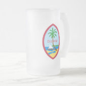 Guam-wapen Matglas Bierpul (Voorkant rechts)