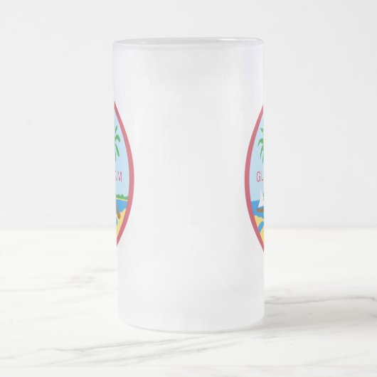 Guam-wapen Matglas Bierpul (Center)