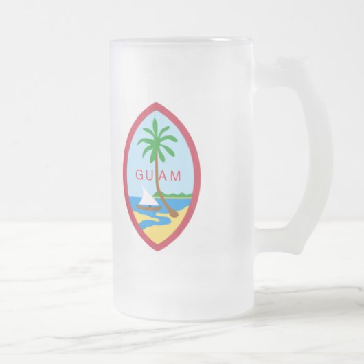 Guam-wapen Matglas Bierpul (Rechts)