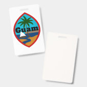 Guam Zegel Bagage Label Badge (Voor- en achterkant)