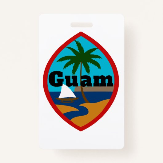 Guam Zegel Bagagelabel Badge (Voorkant)