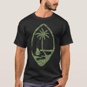 Guam-zegel met een zuiver polynesiaans ontwerp t-shirt (Voorkant)