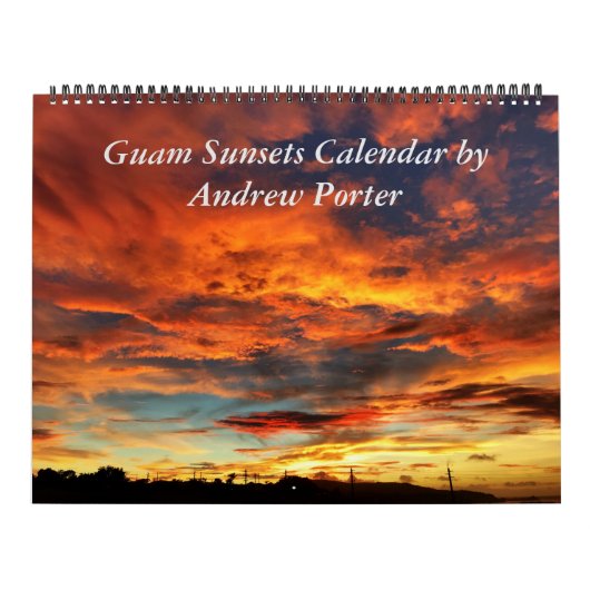Guam Zonsondergangen kalender 12 maanden (Hoes)
