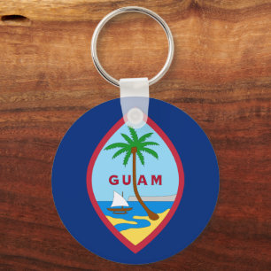 Guamaniaanse vlag en guam vakantie, patriotten/spo sleutelhanger