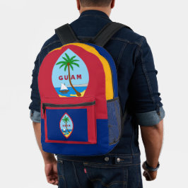 Guamanian Flag Backpack, Verenigde Staten, Guam Ba Bedrukte Rugzak