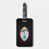 Guamese wapenmantel bagagelabel (Achterkant verticaal)