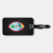 Guamese wapenmantel bagagelabel (Achterkant horizontaal)