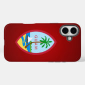 Guamese wapenmantel Case-Mate iPhone case (Achterkant (horizontaal))