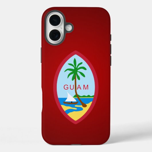 Guamese wapenmantel Case-Mate iPhone case (Achterkant)