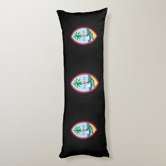 Guamese wapenmantel lichaamskussen (Achterkant (Verticaal))