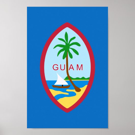 Guamese wapenmantel poster (Voorkant)