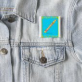 Guan Vierkante Button 5,1 Cm (In situ)
