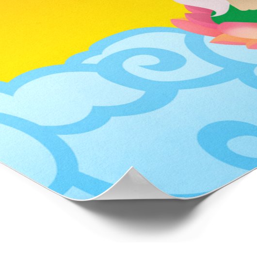 guan yin art deco poster (Hoek)