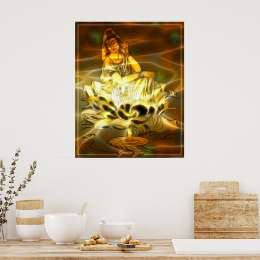 Guan Yin Energy Poster (Keuken)