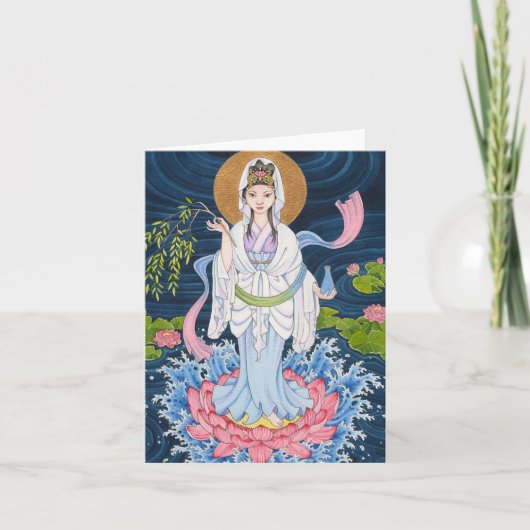 Guan Yin Note Card Kaart (Voorkant)