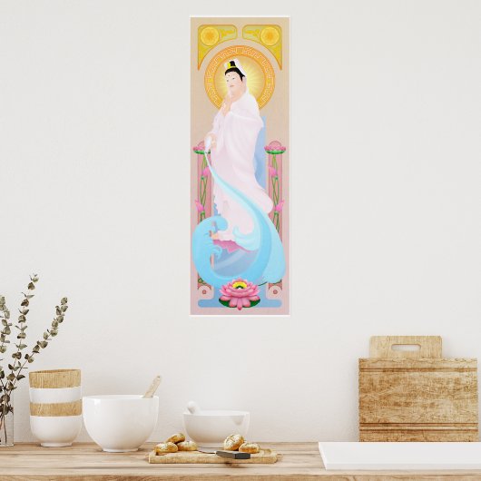 guan yin poster (Keuken)
