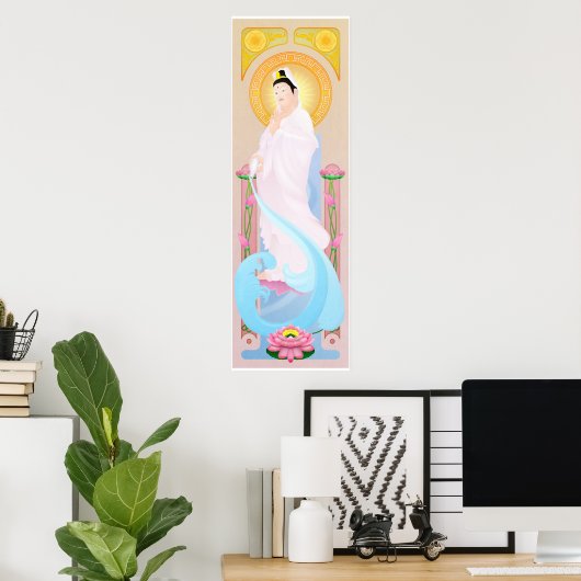 guan yin poster (Thuiskantoor)