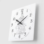 Guan Yin Square Wall klok (Hoek)