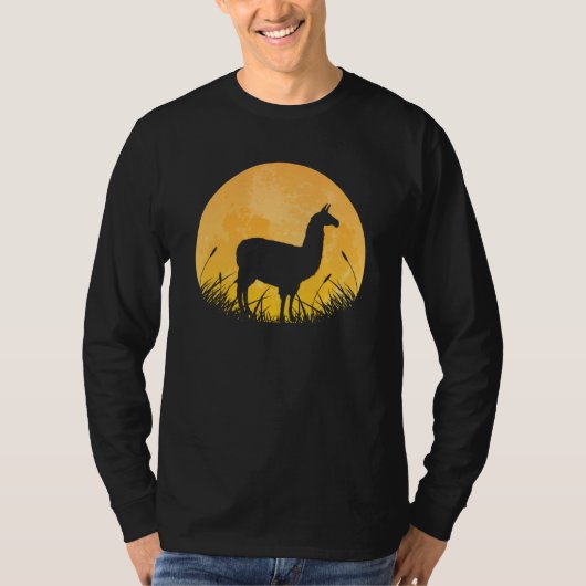 Guanaco Easy Halloween Outfit Alpaca Camel Moon Co T-shirt (Voorkant)