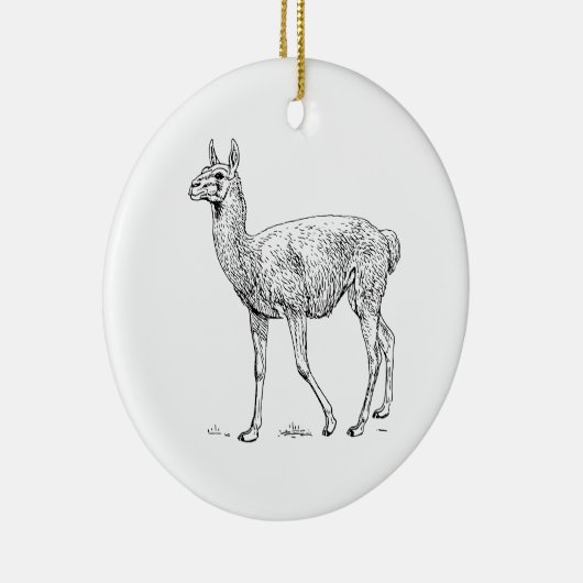 Guanaco Keramisch Ornament (Rechts)