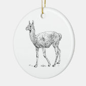 Guanaco Keramisch Ornament (Links)