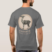 Guanaco Llama Hiking in de Andes Custom T-shirt (Achterkant)