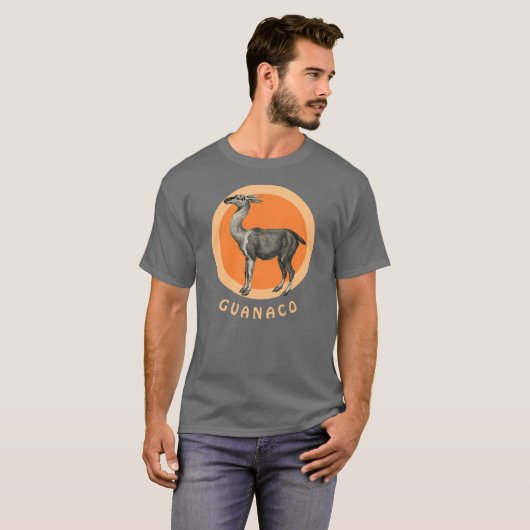 Guanaco Llama - Lama guanicoe  T-Shirt (Voorkant volledig)