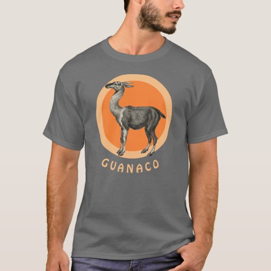 Guanaco Llama - Lama guanicoe  T-Shirt (Voorkant)