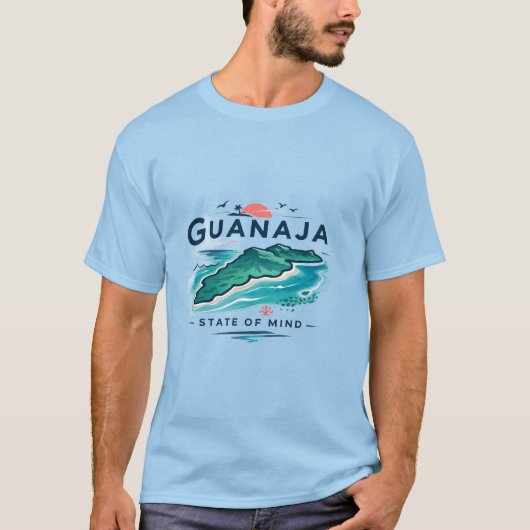 Guanaja State of Mind Eiland Grafisch T-shirt (Voorkant)