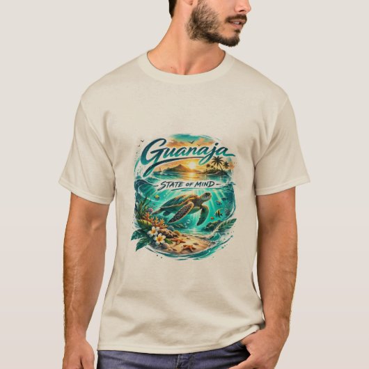 Guanaja State of Mind Eiland Schildpad T-Shirt (Voorkant)