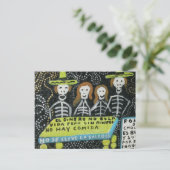 Guanajuato folk art, Día de los Muertos Briefkaart (Staand voorkant)