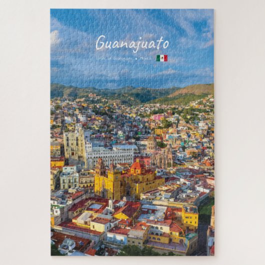 Guanajuato, Mexico - Kleurrijk stadsbeeld Legpuzzel (Verticaal)