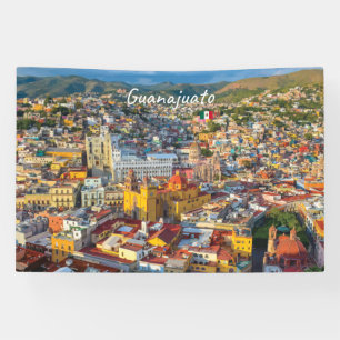 Guanajuato, Mexico - Kleurrijk stadsbeeld Spandoek
