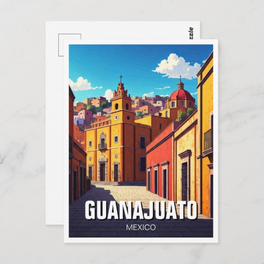 Guanajuato Mexico Reizen Briefkaart (Voorkant / Achterkant)
