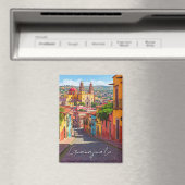 Guanajuato Mexico-Waterverf Magneet (Insitu (Vaatwasser))